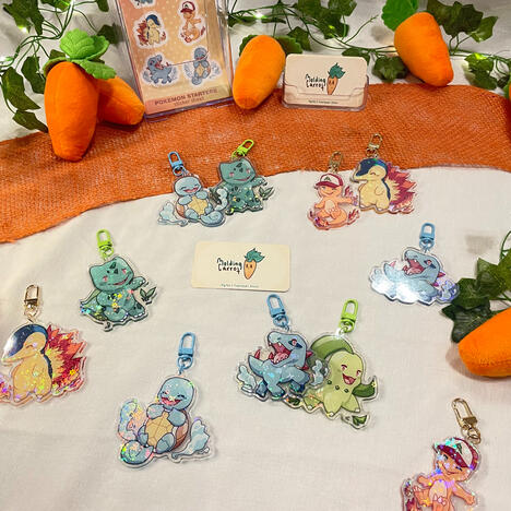 Pokémon Starters - Keychains