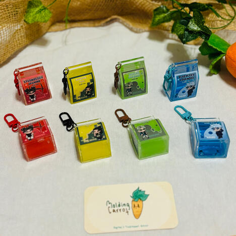 Jjk Liquid Oil Milk Cartons - Keychains