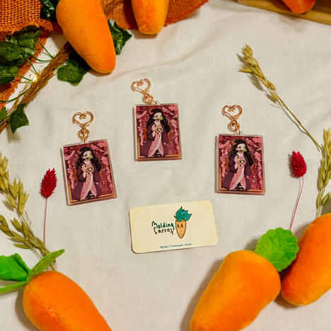 Nezuko Quicksand - Keychain